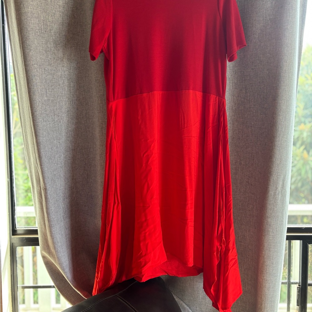DG2 by Diane Gilman Vibrant Red High Low Dress